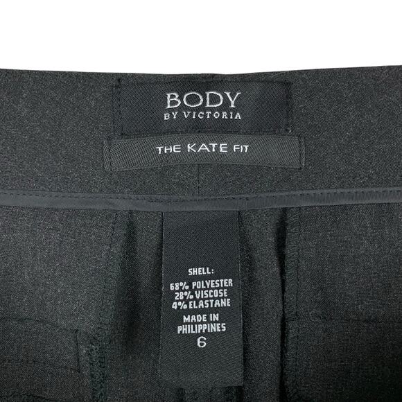 Body by Victoria Secret Kate Fit Pants Dark Grey Trousers Bootcut Women's 6 - Picture 4 of 7